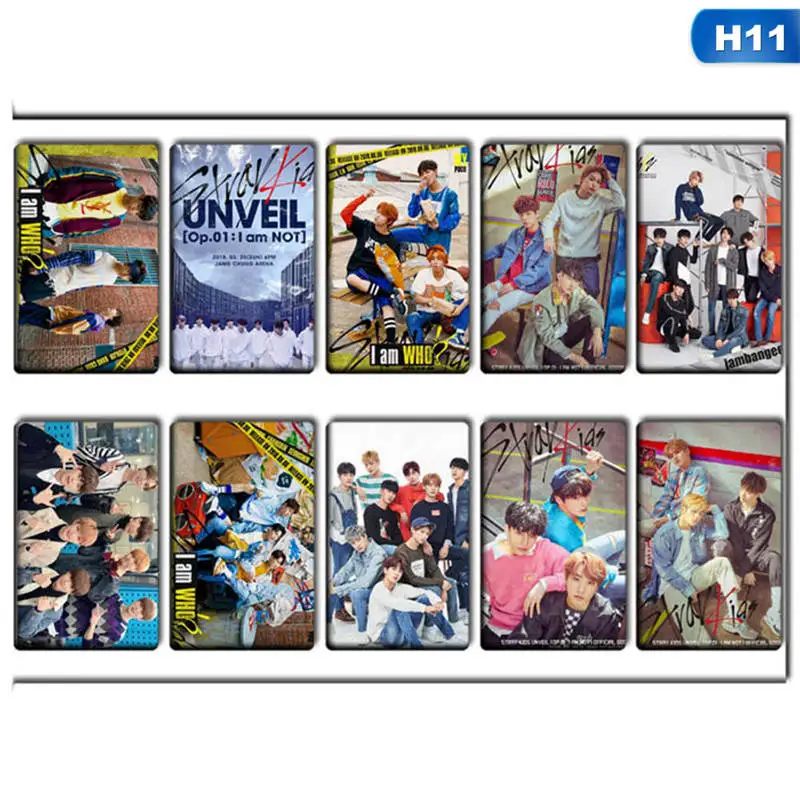 H11 10 шт./компл. KPOP защищает Детские ломо карты фотокарточек липкий Фотокарта плакат подарок для концерта звезды веера для вечеринок, подарок - Цвет: H11
