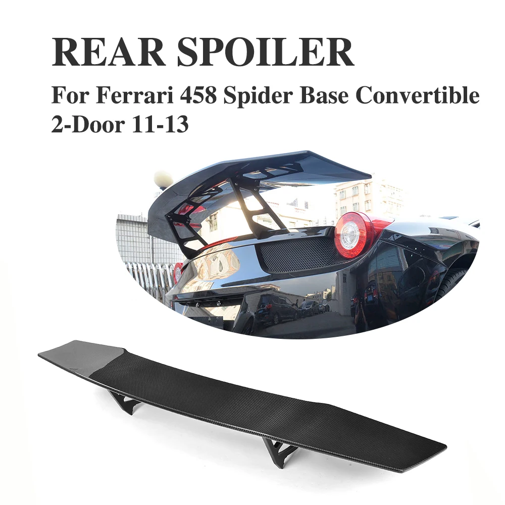 

Задний багажник, спойлер с высоким хвостом, крыло из углеродного волокна для Ferrari 458 2-Door 2011-2013, автомобильные аксессуары