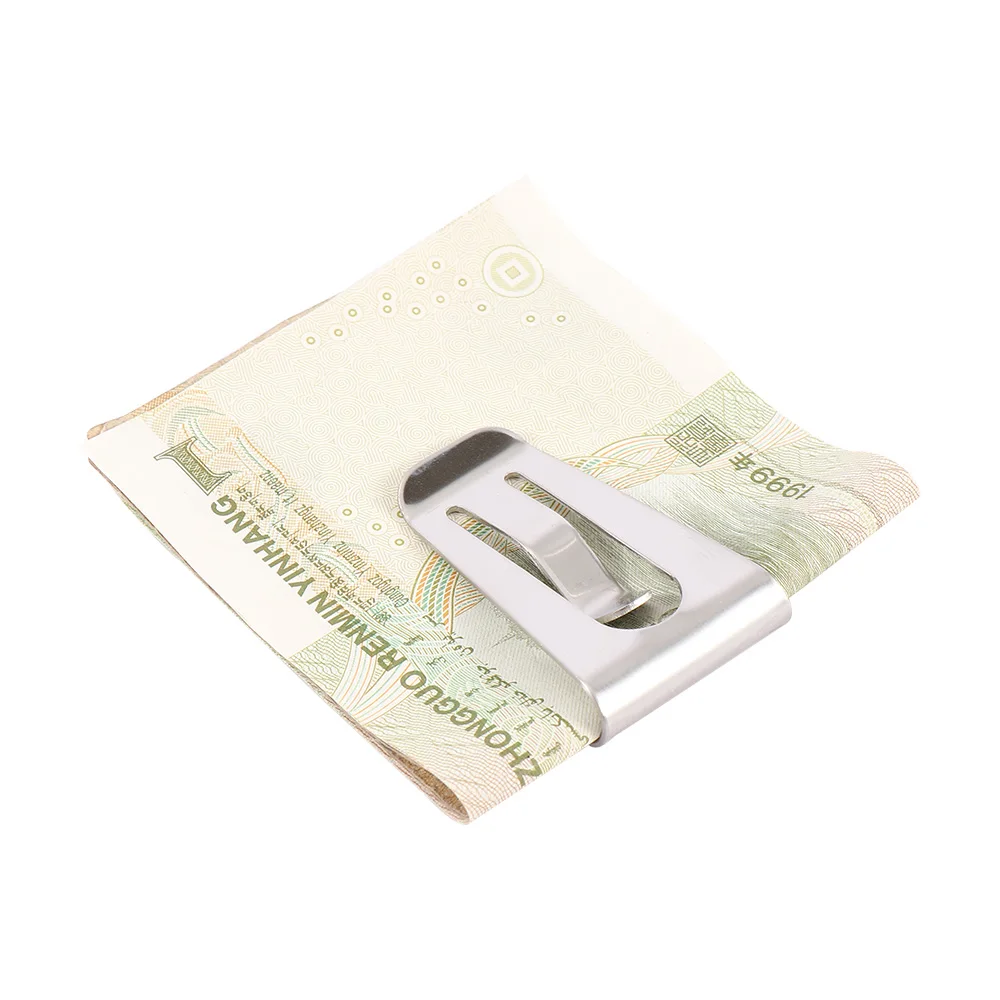 Лучший мини мужской из нержавеющей стали серебряный Тонкий Карманный ID карты