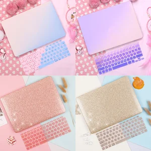 Чехол для клавиатуры, блестящий пластиковый жесткий чехол для MacBook Air Pro Retina 13 16 дюймов, сенсорная панель 2020, A2179, A2289, A2338, A2337