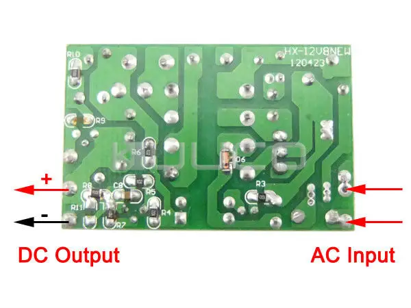 5 PCS/LOT AC to DC Power Converter/Adapter 90V~240 110V 220V 12V 800mA 9.6W Switching Supply | Обустройство дома