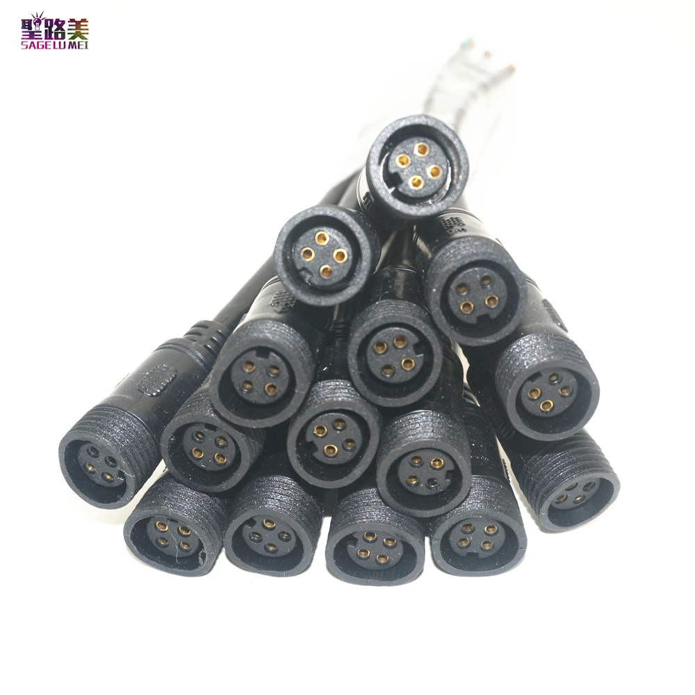 Водонепроницаемый кабель типа Папа мама для светодиодных модулей 5050 RGB 5 пар 4