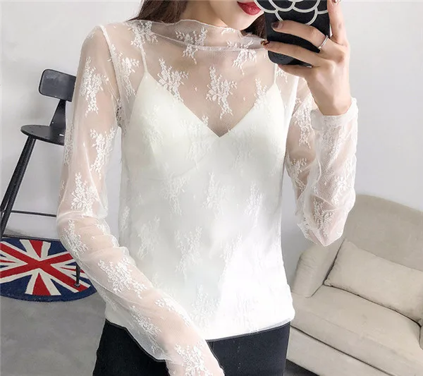 TS1801-White Для женщин сексуальная Harajuku Сетка Прозрачная Футболка полые прозрачные майка; зимние детские носки со звездами, в крапинку, в базовый топ, рубашка Femininas Клубная одежда TS01 - Цвет: TS1801-White