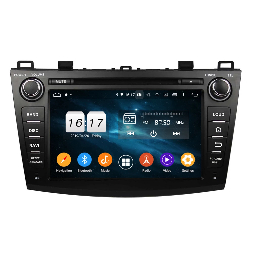 IPS DSP PX6 8 &quotAndroid 10 0 автомобильный радиоприемник dvd плеер для Mazda 3 2009 2010 2011 2012 GPS Bluetooth