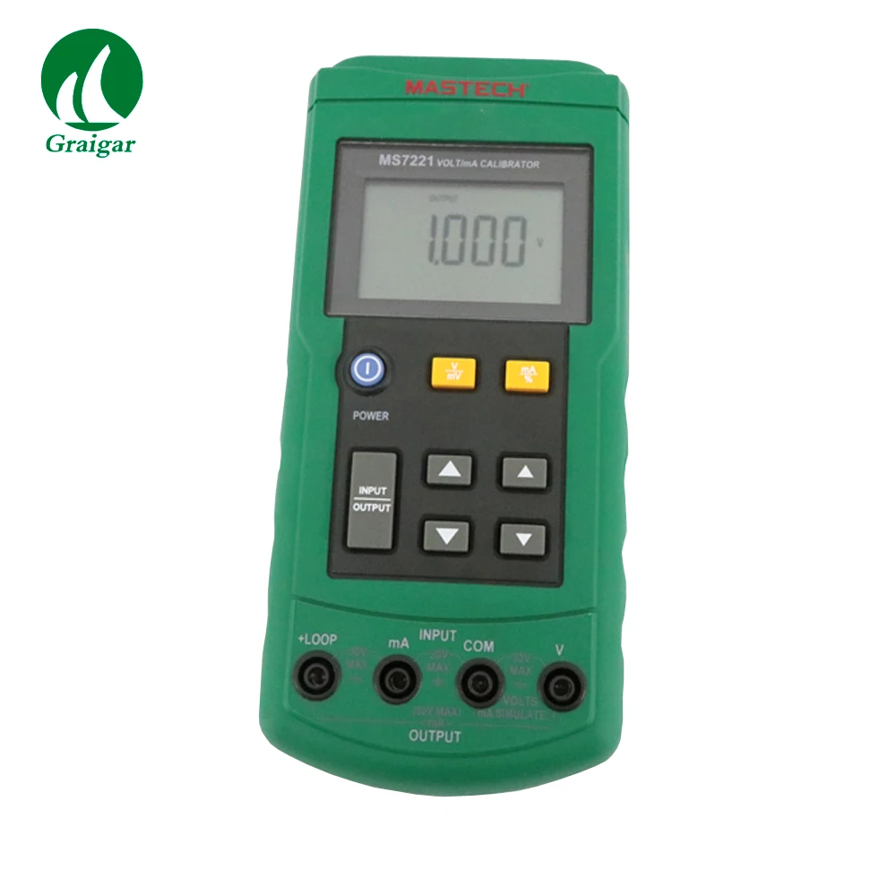 

Mastech MS7221 Volt/mA Calibrator Current&Voltage Process calibrator Volt mA Calibrator Holster features test lead storage