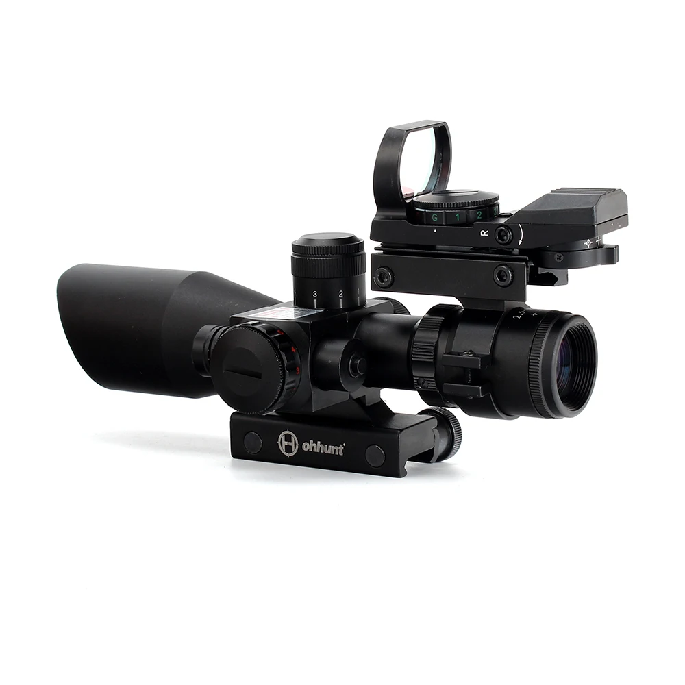 Ohhunt 2 5 10x40 Mildot светящаяся сетка для винтовки Голографическая 4 Сетка точка зрения
