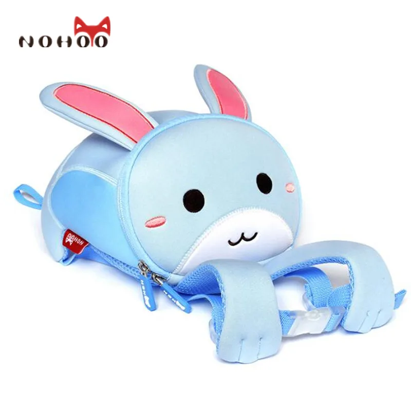 rabbit NOHOO M Размер, школьные рюкзаки с принтом животных, Детские водонепроницаемые школьные сумки с рисунком, школьные сумки для девочек, Mochila Escolar mochila escola - Цвет: rabbit