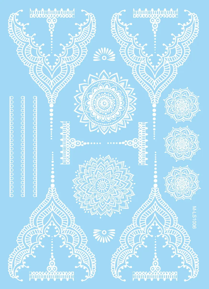 Красивая Белая искусственная татуировка для женщин 1 шт. | Красота и здоровье