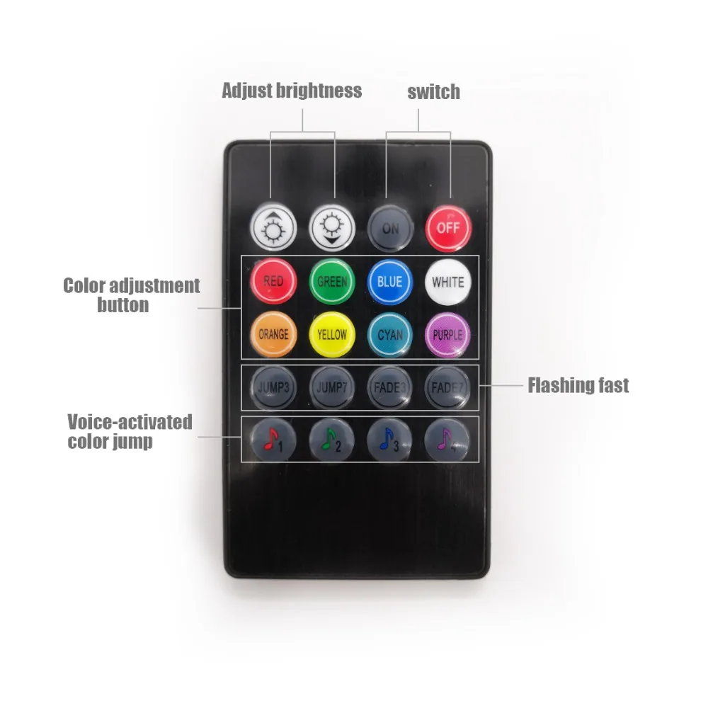 Один комплект из 9 светодиодов RGB 5050 4 шт. светодиодные атмосферные огни интерьер фонарь для автомобиля 8