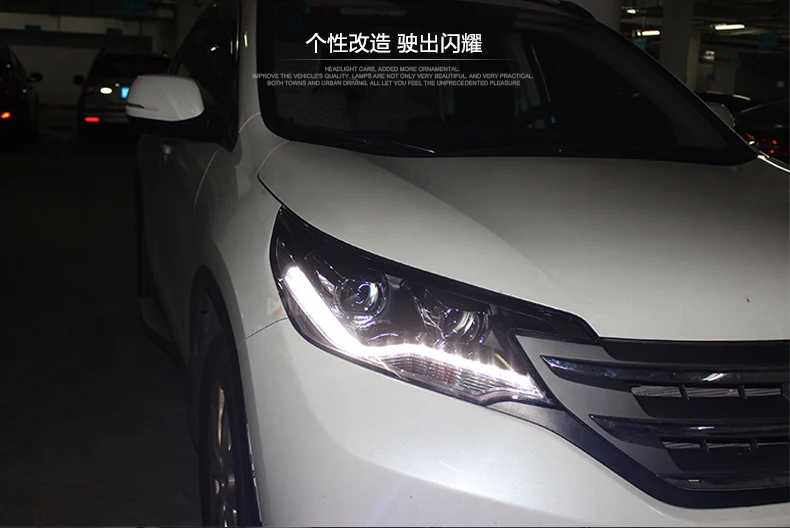 Автомобильный стайлинг фары для Honda CR-V CRV фары 2012- Головной фонарь светодиодный DRL передний свет Биксеноновые линзы ксенон HID