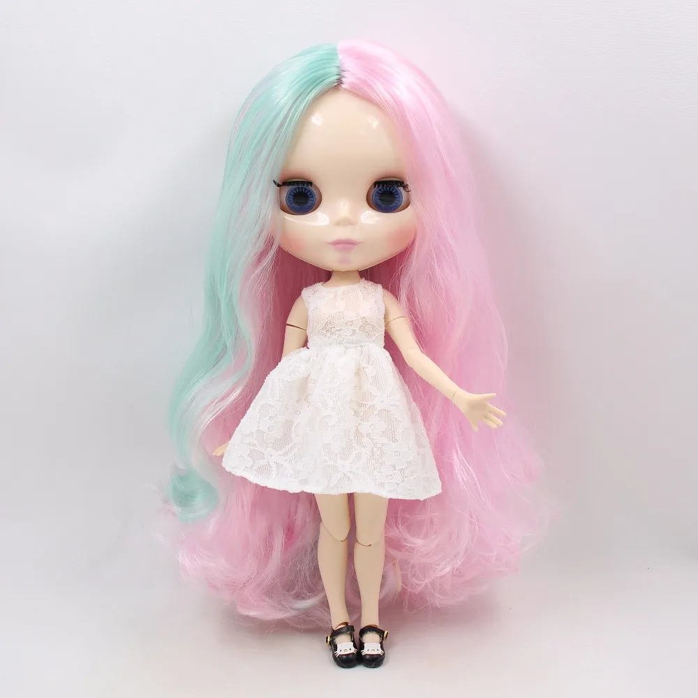 ICY factory шарнирная кукла blyth toy розовый микс Зеленая мята волосы нормальные/суставное тело 1/6 30 см BL10174006