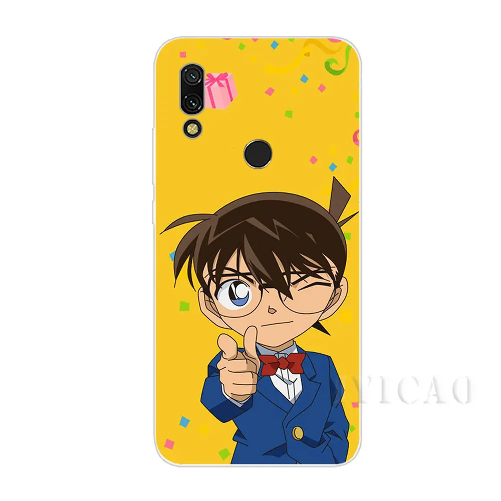 IYICAO Аниме Детектив Конан Жесткий Чехол для Xiaomi mi 5 5S 6 8 9 Lite SE A1 A2 F1 x 2 S MAX мы собрали