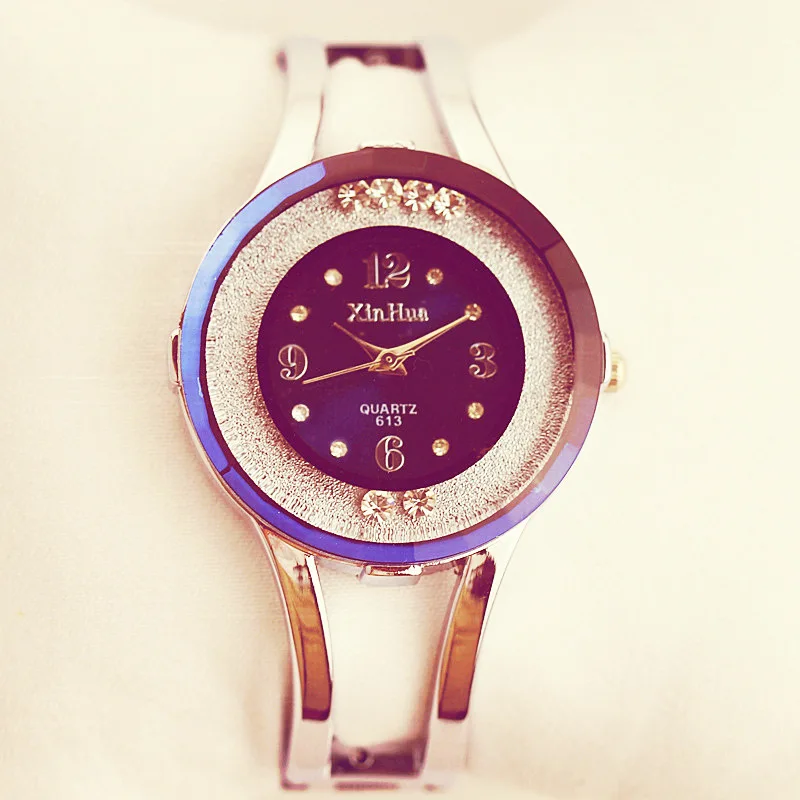 Часы наручные женские с круглым браслетом модные брендовые аналоговые