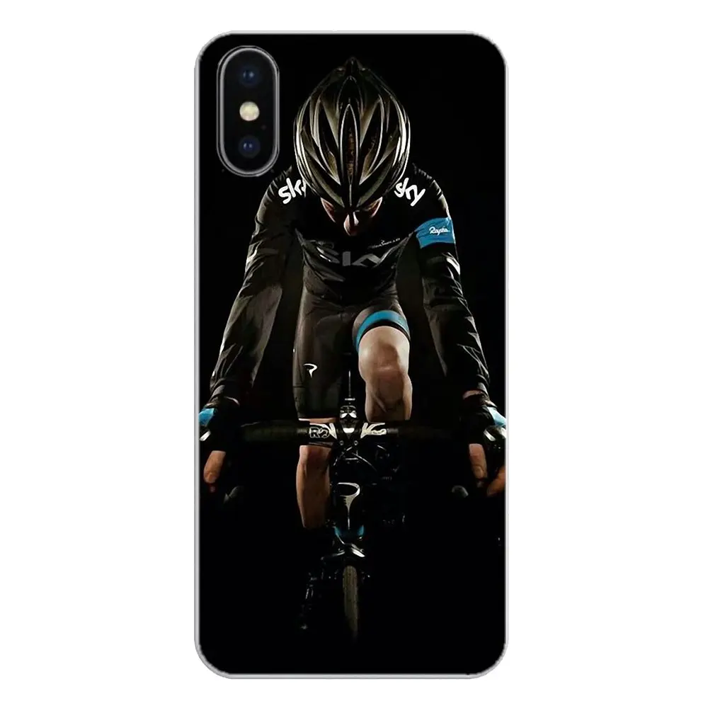 Силиконовый чехол для телефона iPod Touch iPhone 4 4S 5 5S 5C SE 6 6S 7 8 X XR XS Plus MAX Bike Racing Sky Pro Team