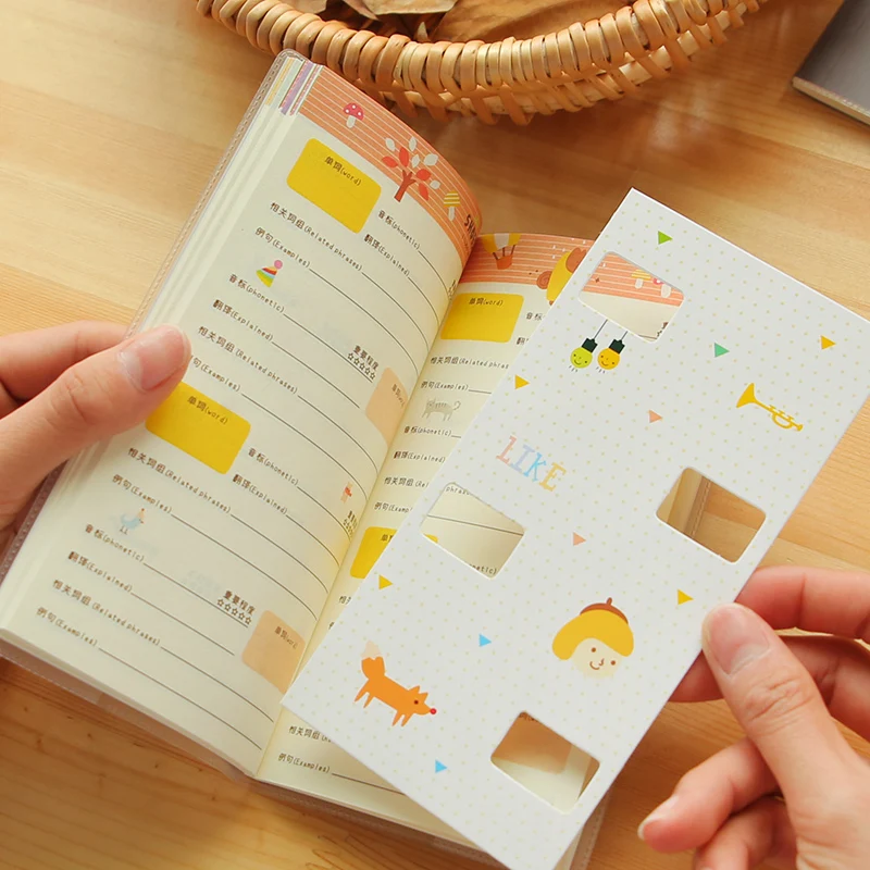 В Корейском стиле ярких цветов супер английские слова книга прекрасные студенты