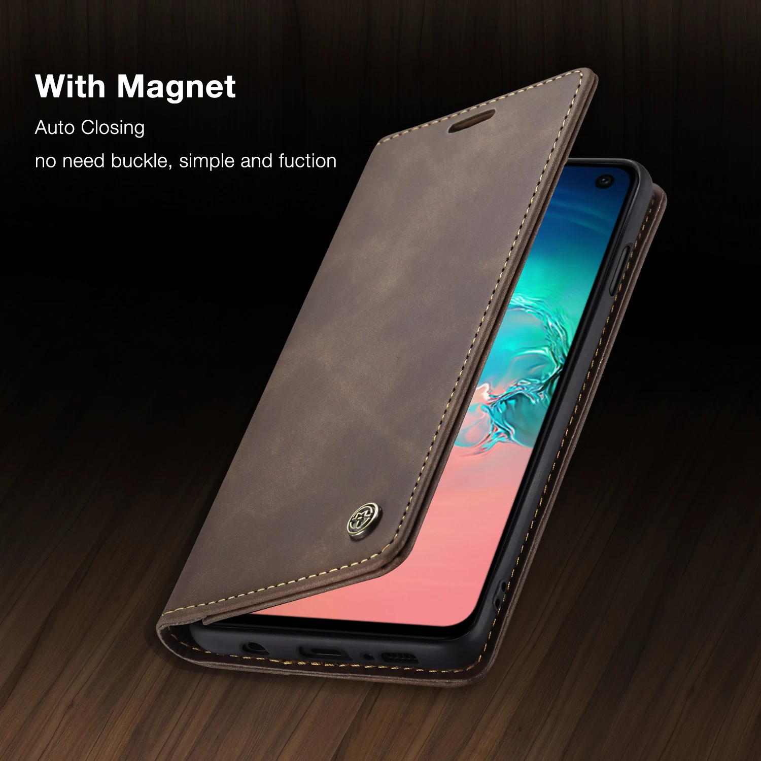 Роскошный Магнитный кожаный чехол для телефона, сумки для samsung S8 S9 S10 Note10 Plus 5G, винтажный флип-чехол для телефона Galaxy A30 A40 A50 A70