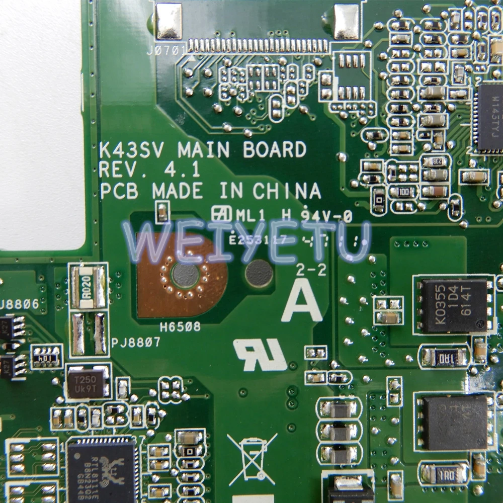 K43SM GT630M 1 ГБ N13P-GL2-A1 HM65 Материнская плата ASUS A43S X43S K43S K43SV K43SJ материнская для ноутбука