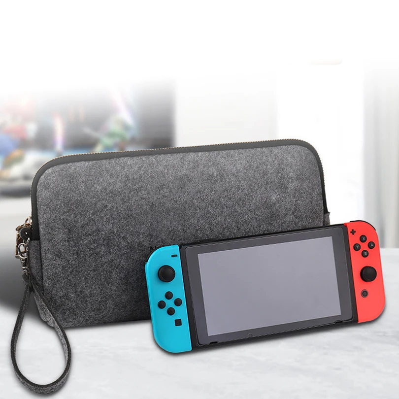 Сумка для хранения для консоли nintendo Switch Pika Чехол Прочный чехол для nintendo NS Switch игровая консоль Войлок сумка аксессуары