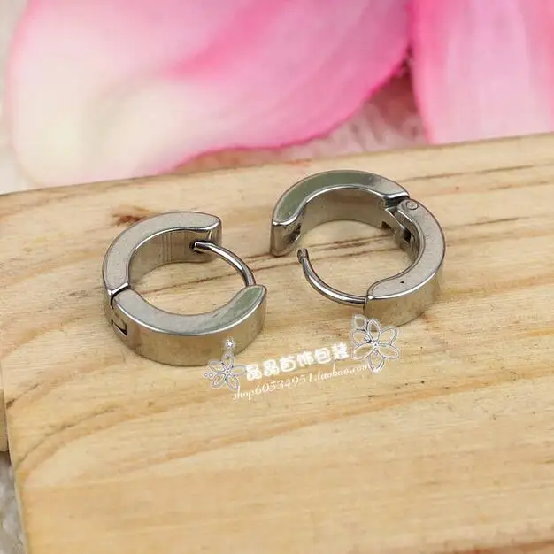 Серьги гвоздики мужские из нержавеющей стали гладкие украшения для пирсинга в