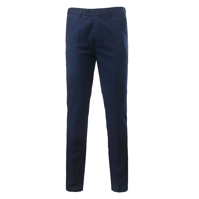 Fashion Men Suit Pants Black Gray Wine Red Treasure Blue Business Casual Men's Trousers Comfortable and Elegant |