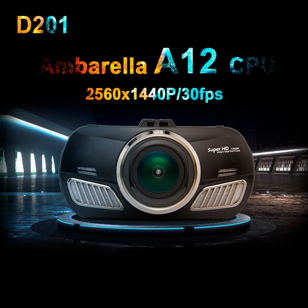 Original Ambarella A12 Car Dvr Camera Video Recorder HD 1440P With GPS Tracking Dash Cam Dashboard DAB201 | Автомобили и