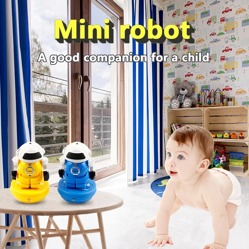 Nashan Новый мультфильм Мини RC модель робот игрушка DIY Управление раннее
