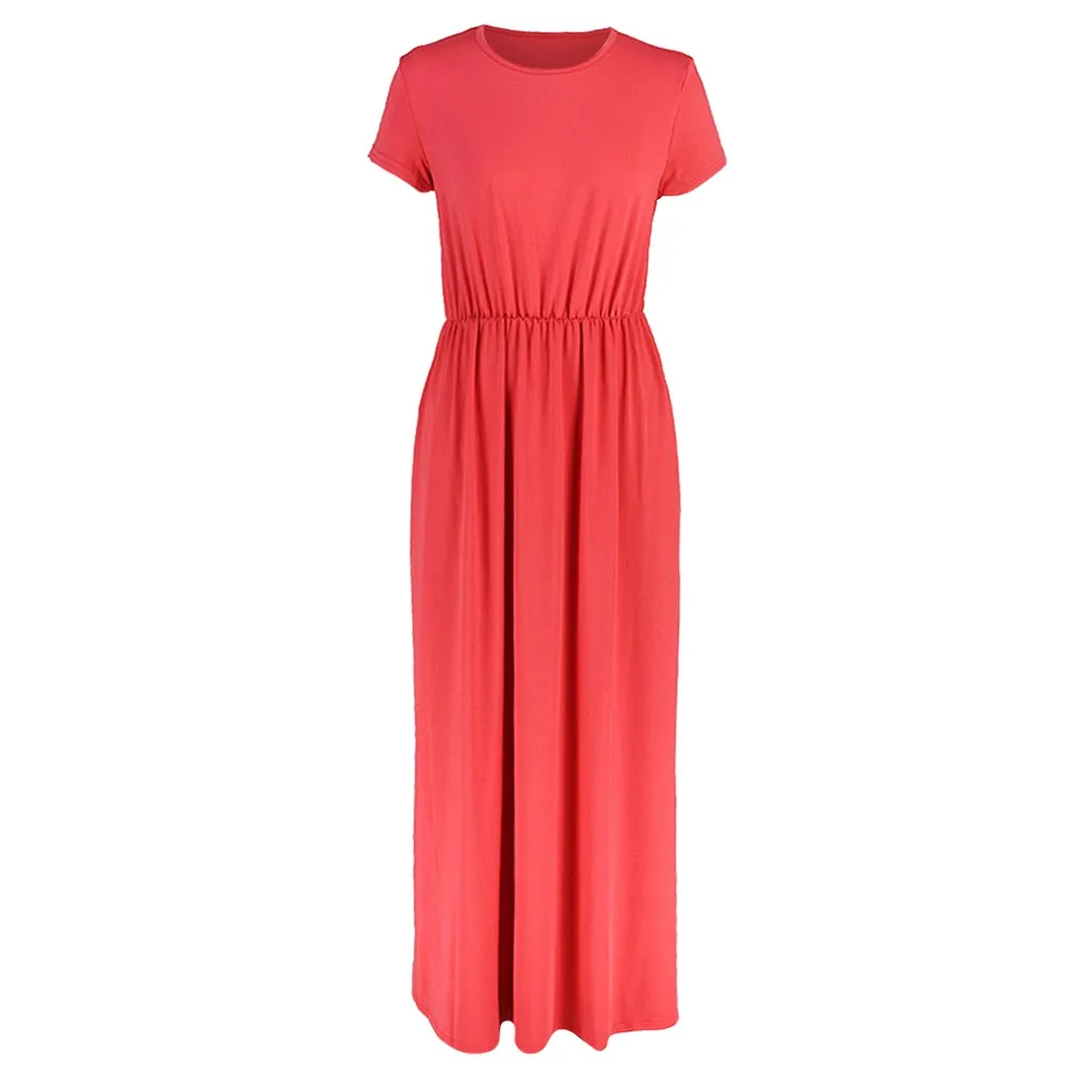Женское платье повседневное с О-образным вырезом | Женская одежда