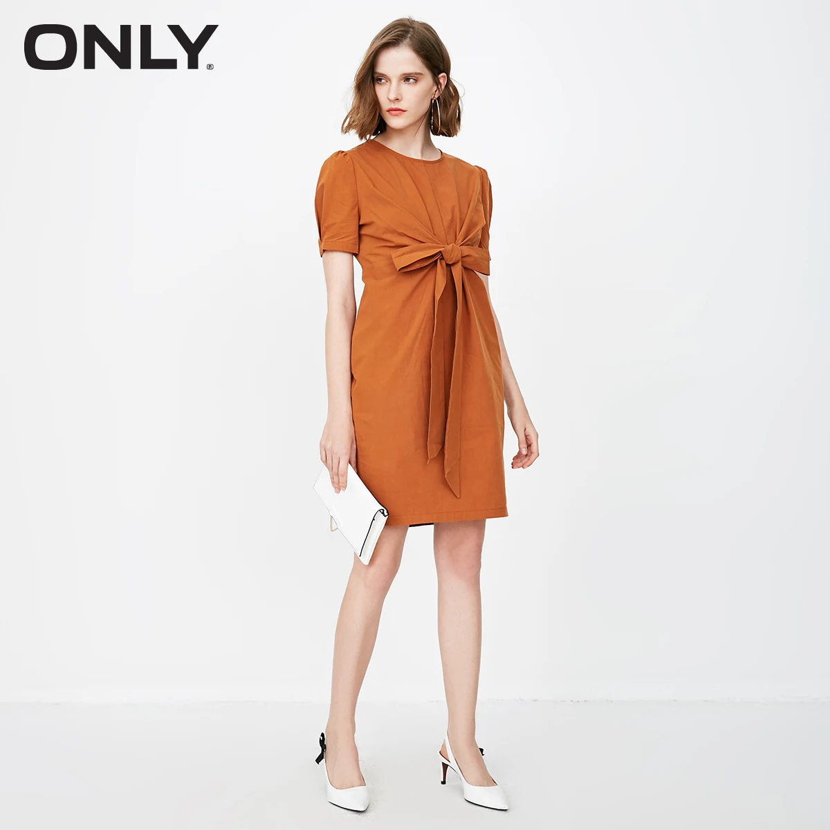 Только Весна и лето новые платья из чистого хлопка с свободной полосой