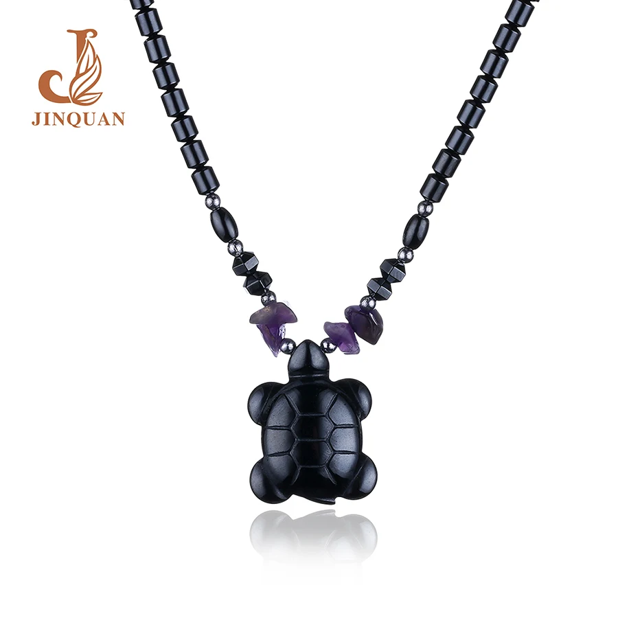 Новый Натуральный камень черепаха Цепи Ожерелье и Подвески для Женщин Старинные
