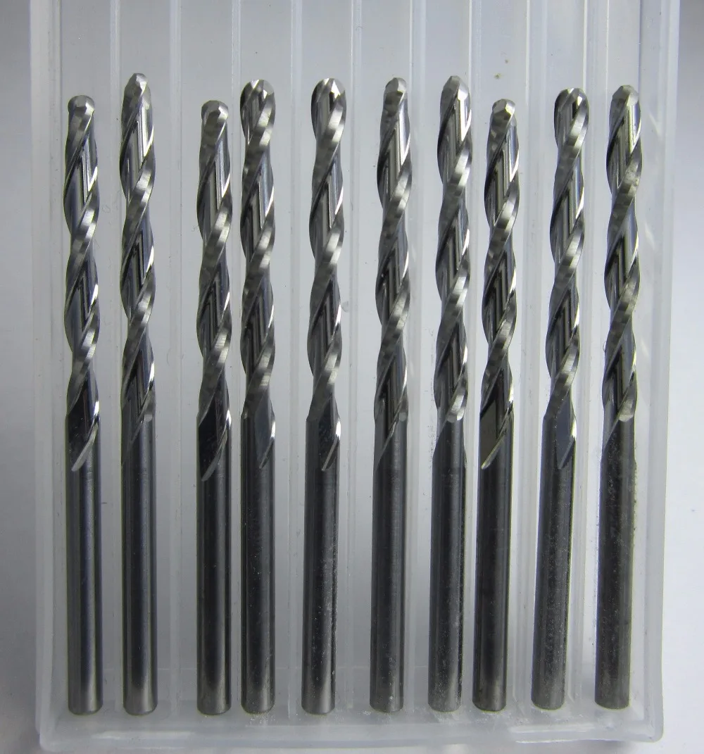 Для работы по дереву 10 шт. твердосплавная Концевая фреза 3 175 мм * 32 55 станок с ЧПУ