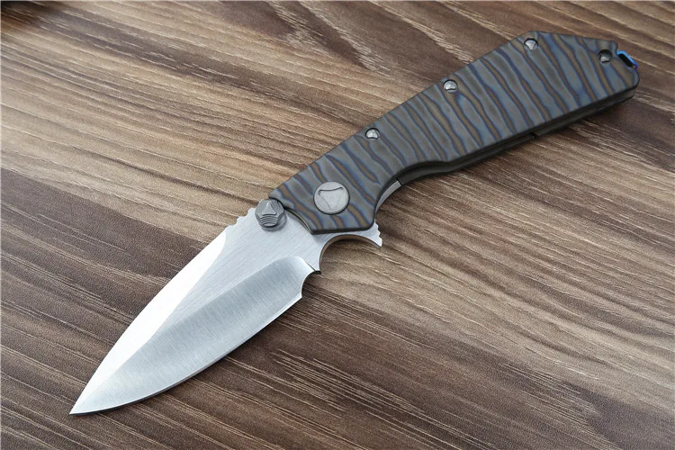 RIUU складные ножи D2 лезвие титановый подшипник Флиппер Тактический кухонный нож