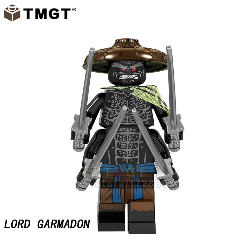 Одиночная Ninja Slithraa Snike Chokun Snappa Wu Shark Army Jelly четыре глаза Garmadon строительные блоки Подарочная игрушка для детей - Цвет: Цвет: желтый
