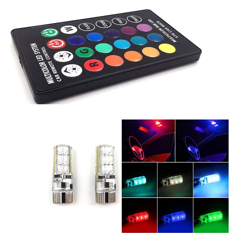 2 шт. T10 canbus светодиодные фонари лампы источник света автомобиля Парковка 12 В