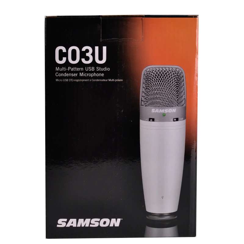 Оригинальный Samson C03U (+ windsceen sponge) Многофункциональный USB Студийный конденсаторный