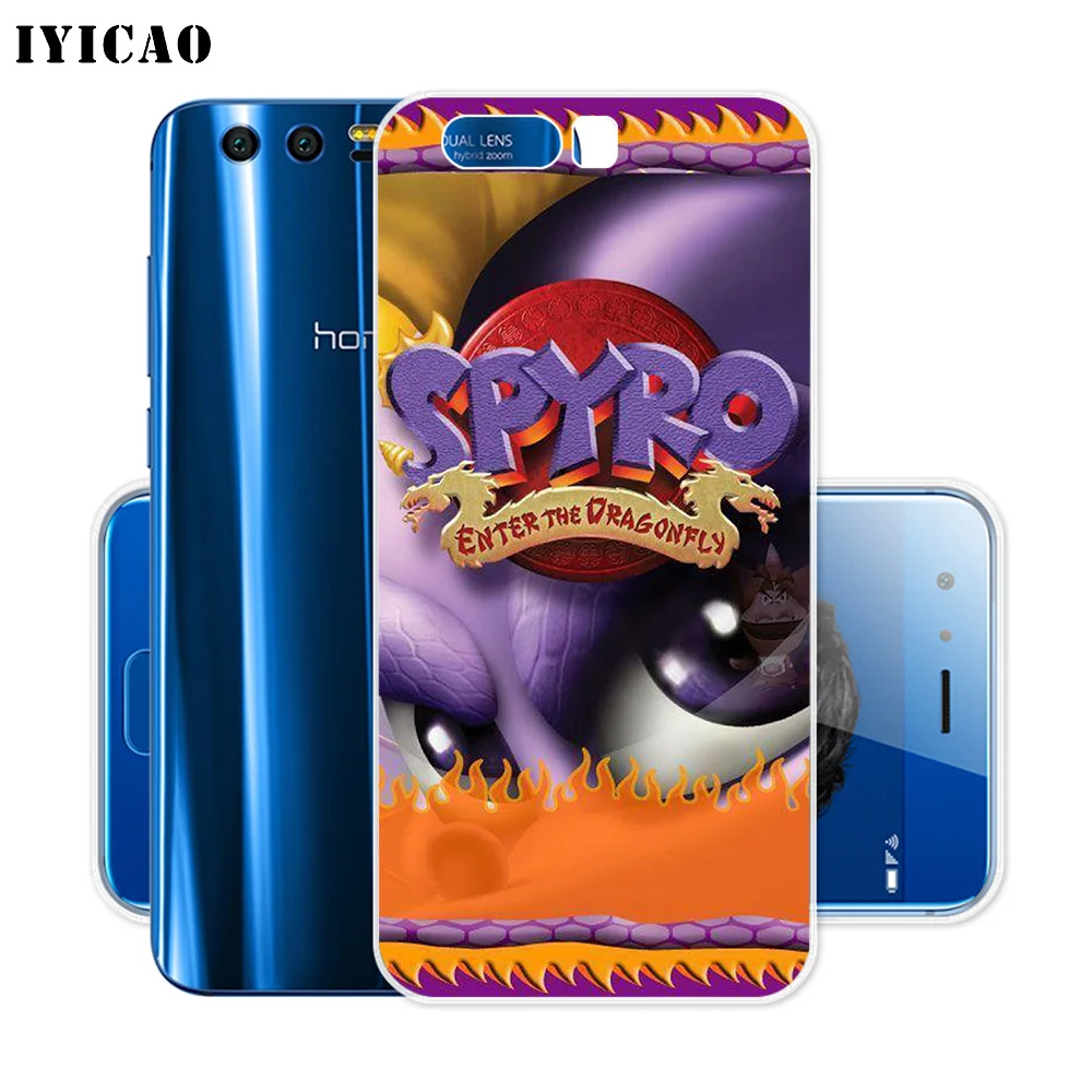 Мягкий силиконовый чехол IYICAO Spyro The Dragon для Huawei Y9 Y7 Y6 Prime 2018 Honor 8C 8X 8 9 10 Lite 7X 7C 6A 7A Pro |