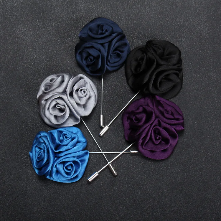 Brand New Lapel Flower Daisy Handmade Boutonniere Stick Brooch Pin Men Cool Beautiful Accessories in Party Wedding Brooches