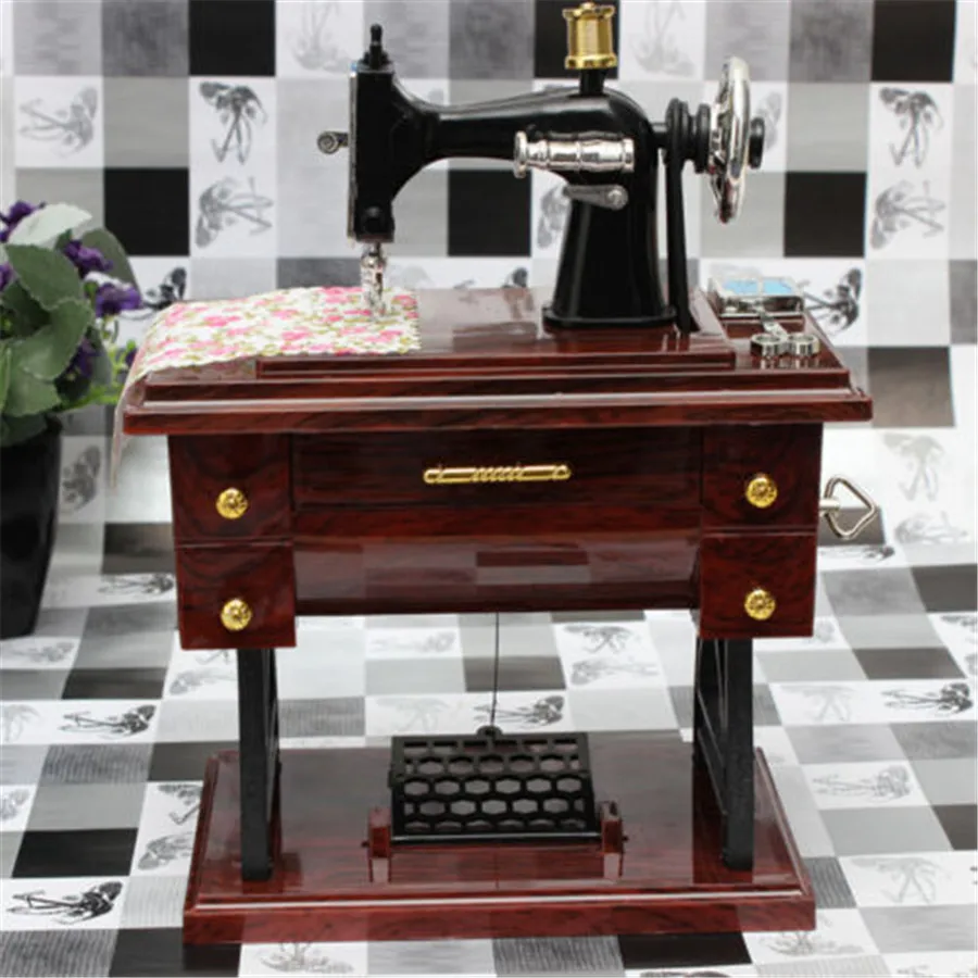 Fd3395 новые анимированные мини Вышивание машины музыкальная шкатулка