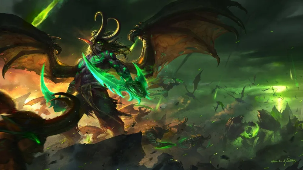 Набор для 1:32 рисунков из смолы неразрисованный Illidan Stormrage (приблизительно 90-100 мм) |