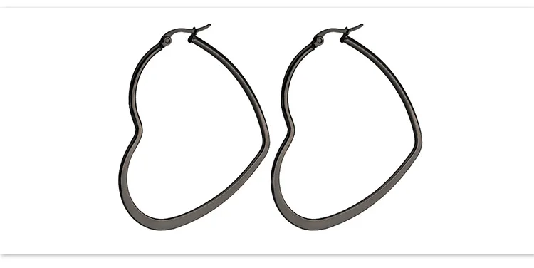 FairLadyHood, ювелирное изделие, сердце, серьги-кольца для женщин, панк, большая любовь, простые серьги Aretes