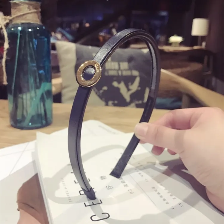 Корейские новые модные женские аксессуары для волос ретро имитация ПУ кольца