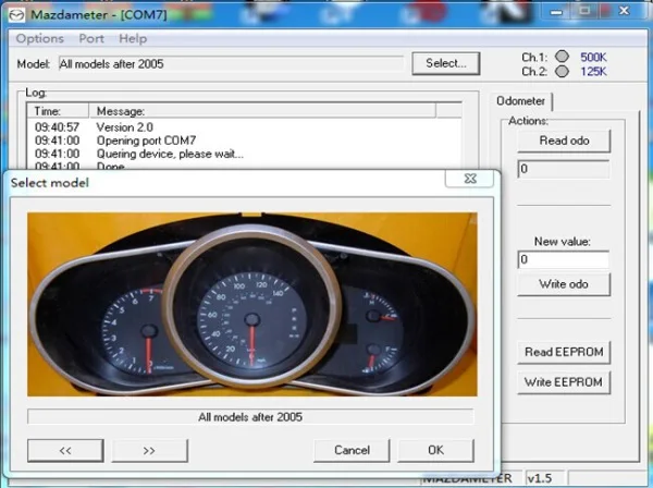 FVDIFUL OBD2 одометр корректная подушка безопасности Moduel инструмент для ремонта Mazda OBD инструмент с зеленой печатной платой