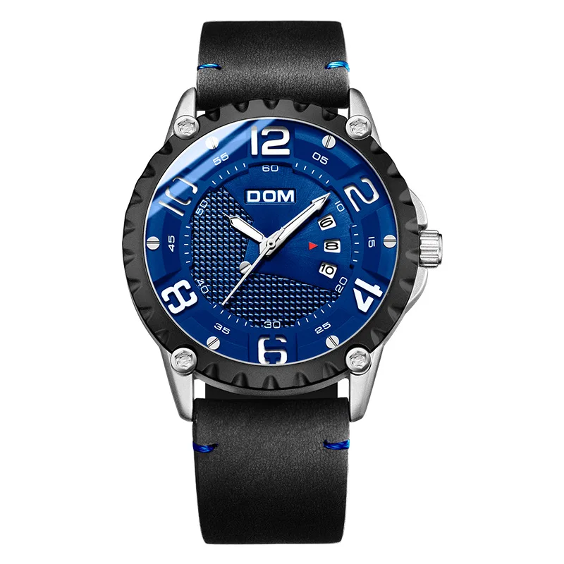 M-1221BL-2M DOM бренд Аутентичные часы импортные товары взрыв тренд большой циферблат движение Европейская и американская мода M-1221L-1M - Цвет: M-1221BL-2M