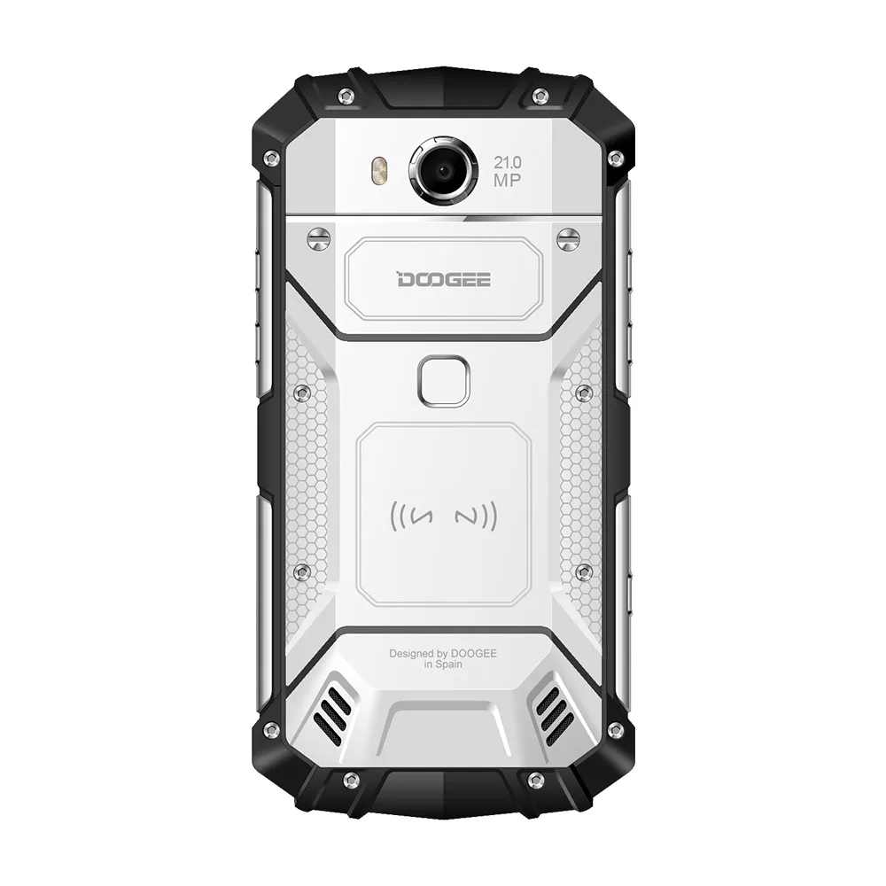 Быстрая на год DOOGEE S60 IP68 водонепроницаемый пылезащитный Мобильный телефон NFC 5580 мАч 6 Гб 64 Гб Helio P25 восьмиядерный смартфон - Цвет: doogee s60 silver