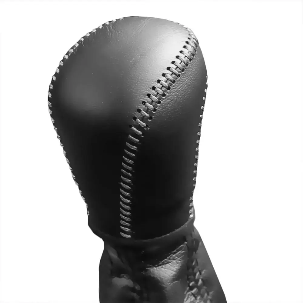 Gear Covers Black PONSNY автомобильные рулевые/зубчатые/ручные тормоза чехлы из натуральной кожи чехол для Ford Focus 1,8 2005-2012 авто ручной работы крышка - Название цвета: Gear Covers Black