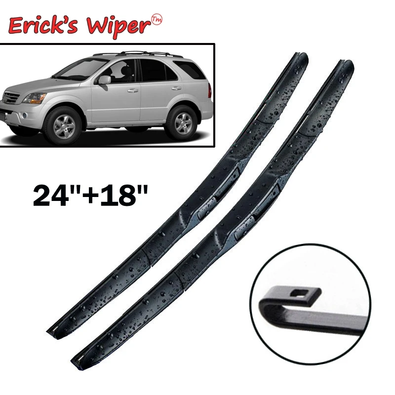 Передние гибридные стеклоочистители Erick's Wiper LHD для Kia Sorento MK1 2002 2009 лобовое