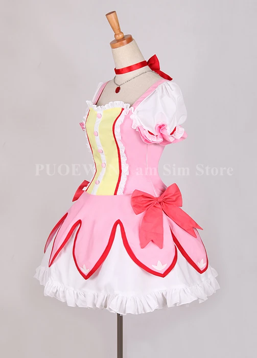 Аниме Puella Magi Madoka Magica Косплей Kaname Madoka Косплей Костюм Хэллоуин