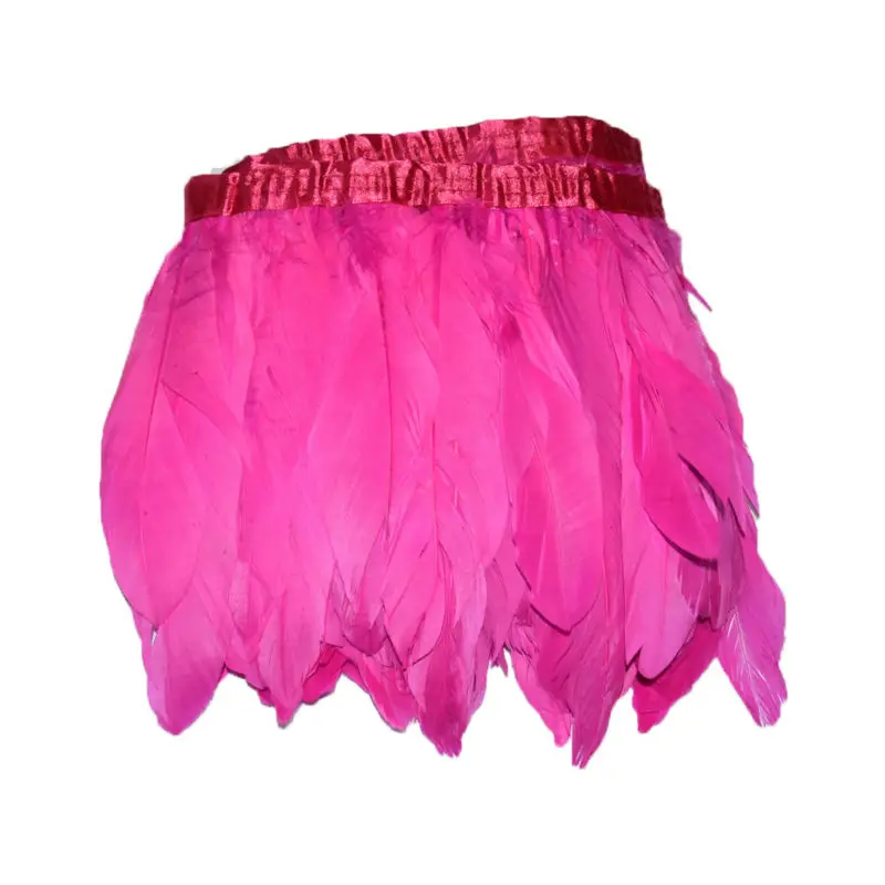 2018 Окрашенные Перья одинарные длинные 2 м/лот 20 см полоски с перьями #10 видов