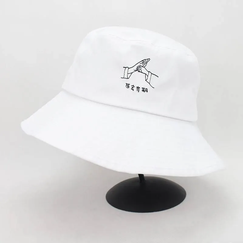 

Ldslyjr 2020 Cotton Post-session Gesture Bucket Hat Fisherman Hat Outdoor Travel Hat Sun Cap Hats for Men and Women 518
