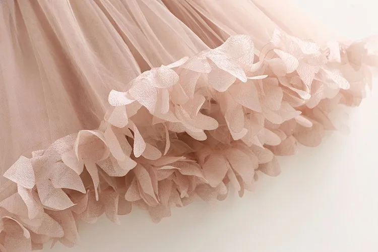 2019 летнее Сетчатое платье-жилет для девочек платье принцессы маленьких модная