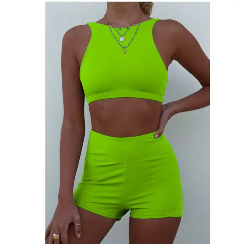 2019 бикини пуш ап женский купальник с принтом высоким вырезом Купальники шорты из